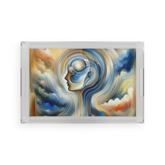 Mindful Unified Awakening Acrylic Serving Tray - ATUH.ART