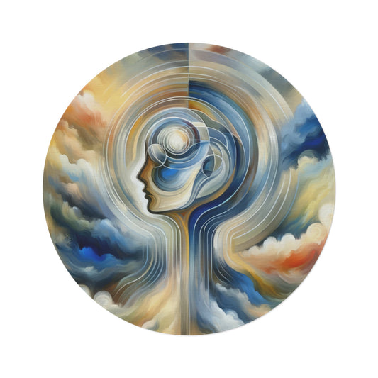 Mindful Unified Awakening Round Rug - ATUH.ART
