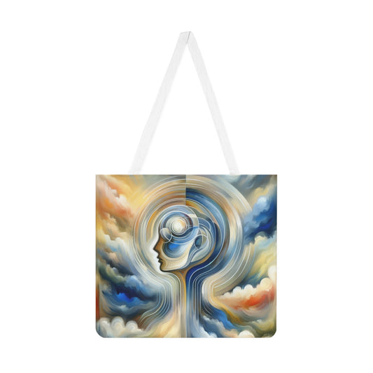 Mindful Unified Awakening Shoulder Tote Bag (AOP) - ATUH.ART