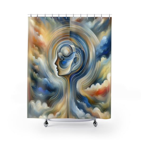 Mindful Unified Awakening Shower Curtains - ATUH.ART