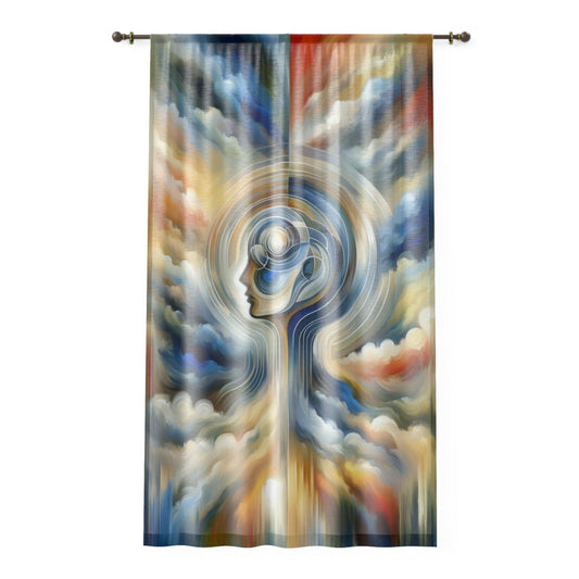 Mindful Unified Awakening Window Curtain - ATUH.ART