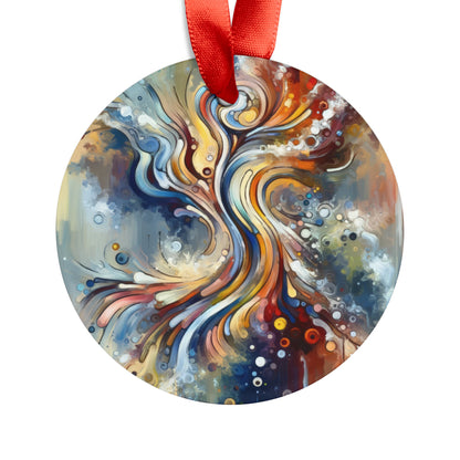 Mindfulness Motion Divine Acrylic Ornament with Ribbon - ATUH.ART