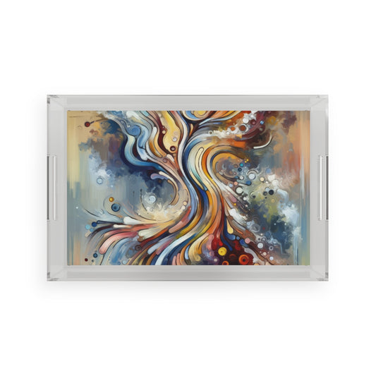Mindfulness Motion Divine Acrylic Serving Tray - ATUH.ART