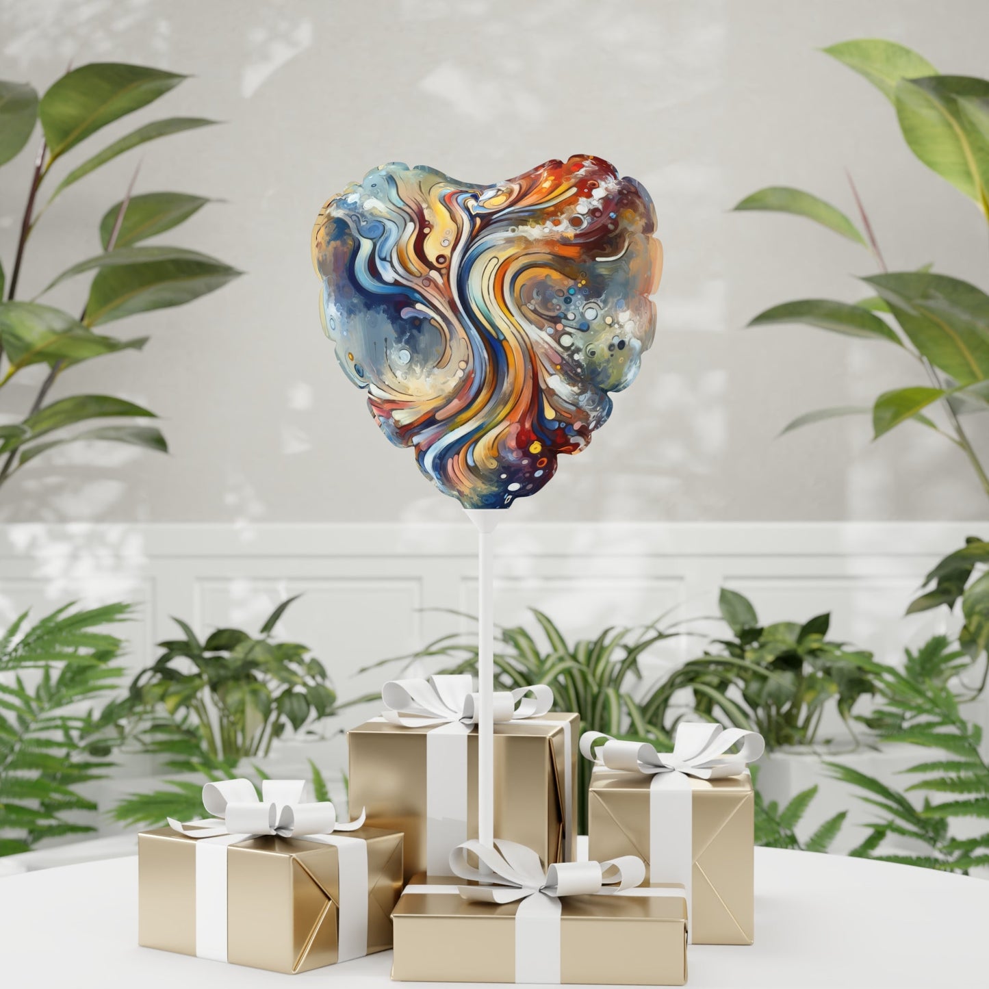 Mindfulness Motion Divine Balloon (Round and Heart-shaped), 11" - ATUH.ART
