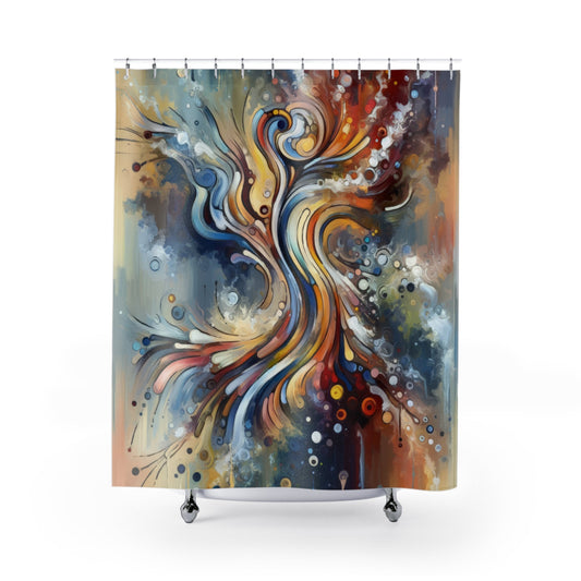 Mindfulness Motion Divine Shower Curtains - ATUH.ART
