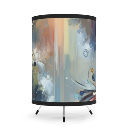 Mindfulness Motion Divine Tripod Lamp with High-Res Printed Shade, US\CA plug - ATUH.ART