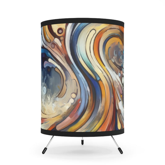 Mindfulness Motion Divine Tripod Lamp with High-Res Printed Shade, US\CA plug - ATUH.ART