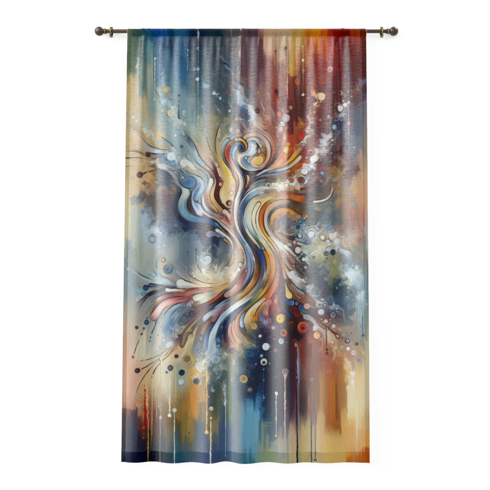 Mindfulness Motion Divine Window Curtain - ATUH.ART