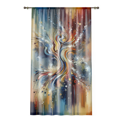 Mindfulness Motion Divine Window Curtain - ATUH.ART