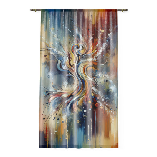 Mindfulness Motion Divine Window Curtain - ATUH.ART