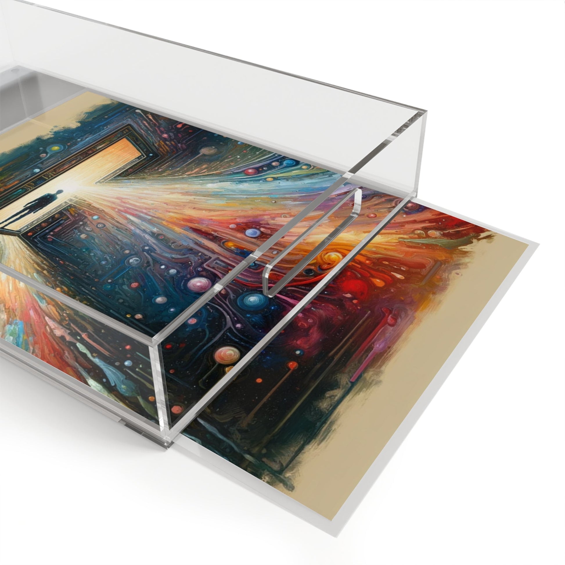 Mirror Wholeness Tachism Acrylic Serving Tray - ATUH.ART