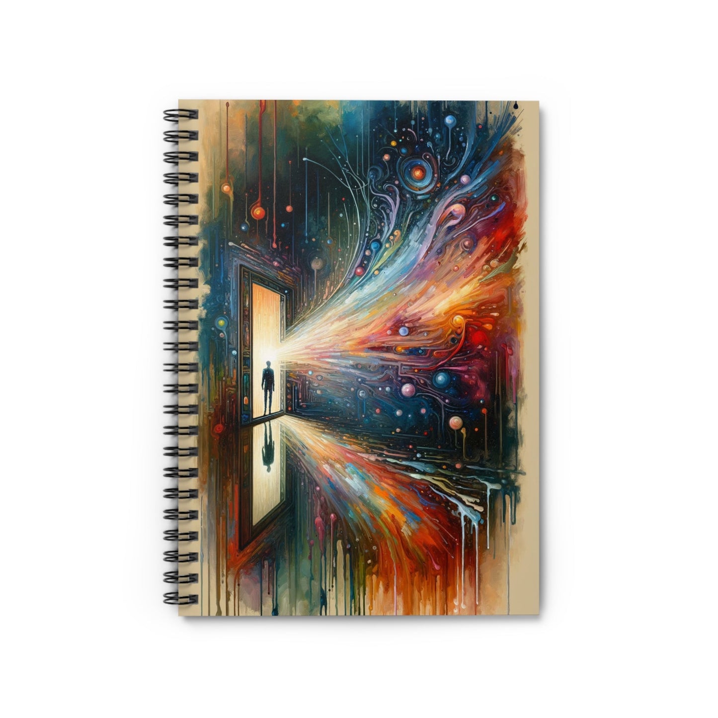 Mirror Wholeness Tachism Spiral Notebook - Ruled Line - ATUH.ART