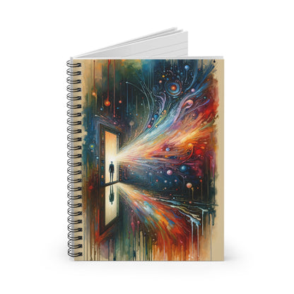 Mirror Wholeness Tachism Spiral Notebook - Ruled Line - ATUH.ART