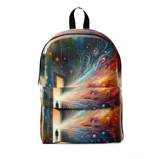 Mirror Wholeness Tachism Unisex Classic Backpack - ATUH.ART
