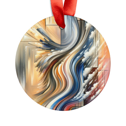Model Dynamic Transition Acrylic Ornament with Ribbon - ATUH.ART