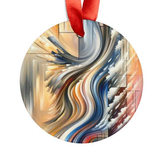 Model Dynamic Transition Acrylic Ornament with Ribbon - ATUH.ART