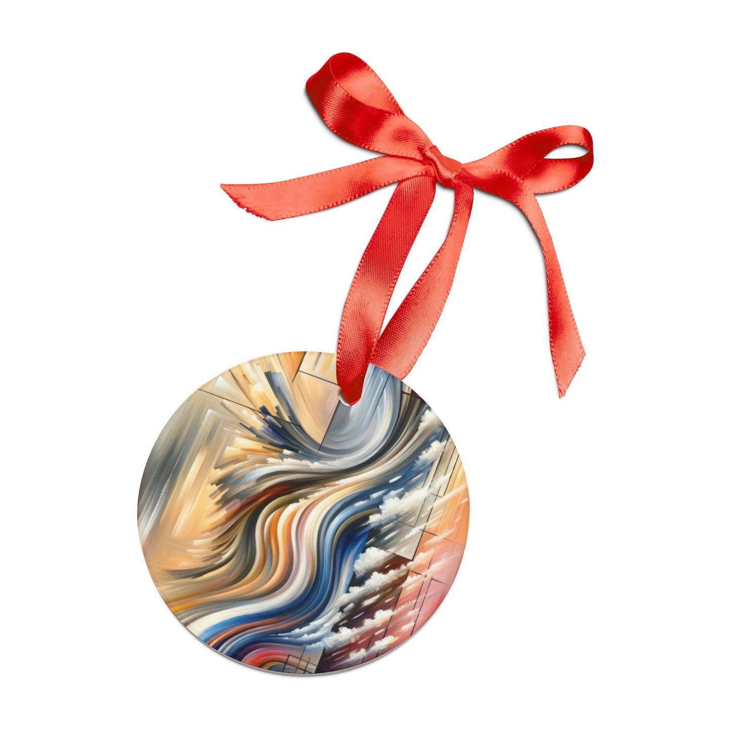 Model Dynamic Transition Acrylic Ornament with Ribbon - ATUH.ART