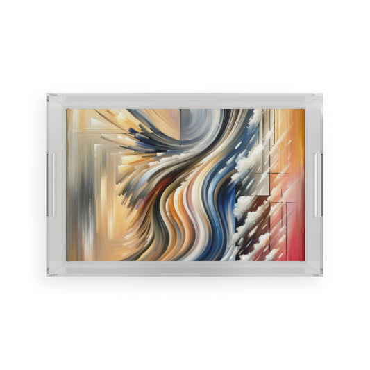 Model Dynamic Transition Acrylic Serving Tray - ATUH.ART