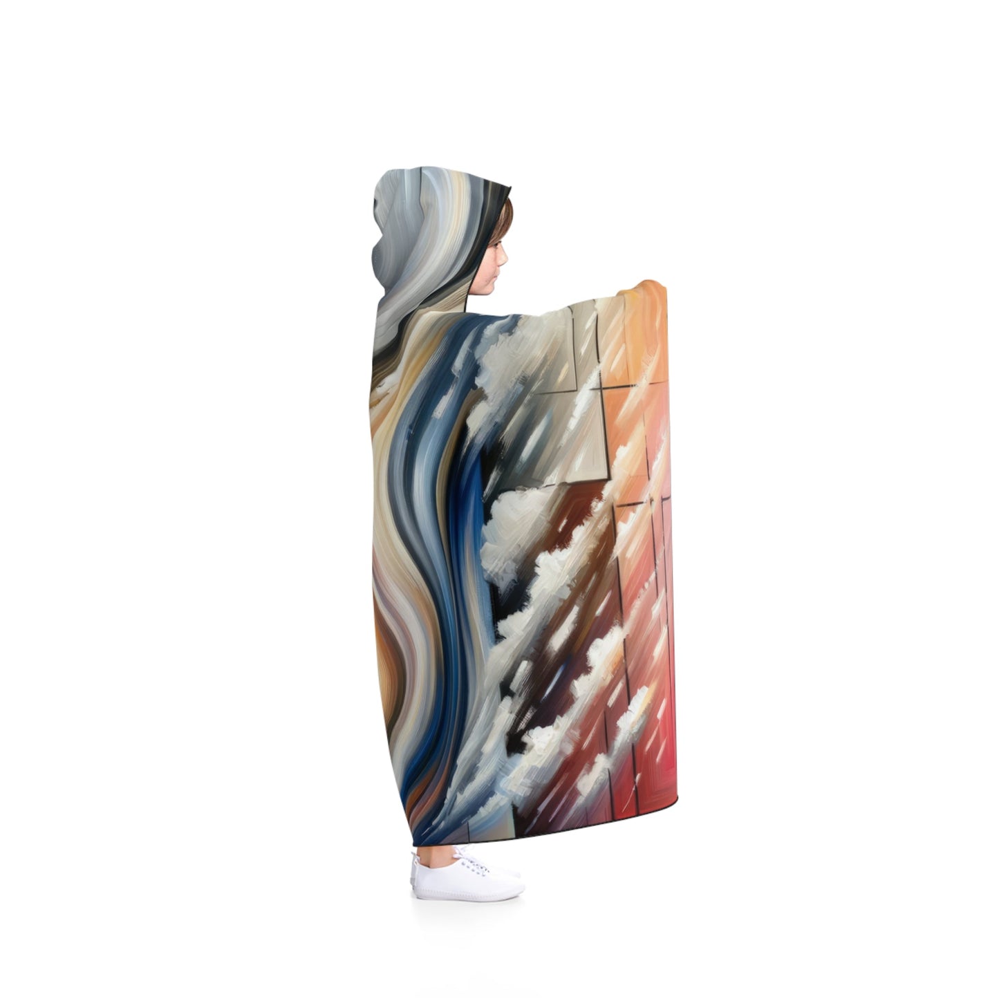 Model Dynamic Transition Hooded Blanket - ATUH.ART