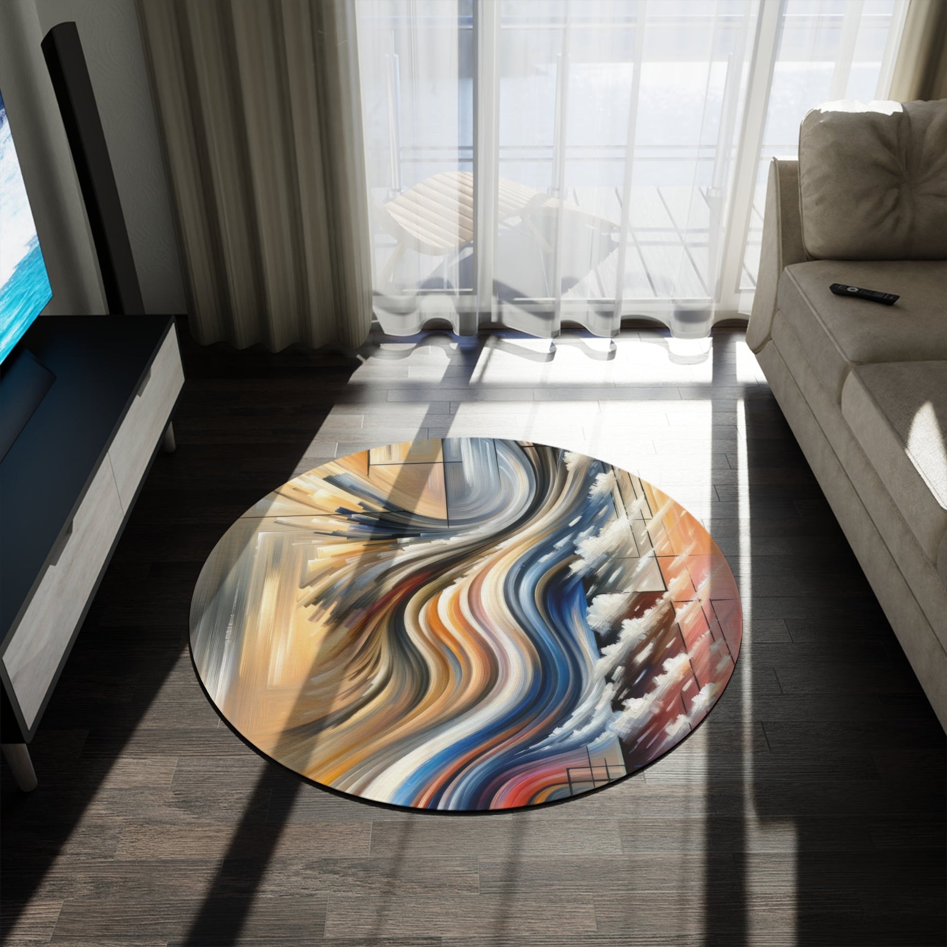 Model Dynamic Transition Round Rug - ATUH.ART