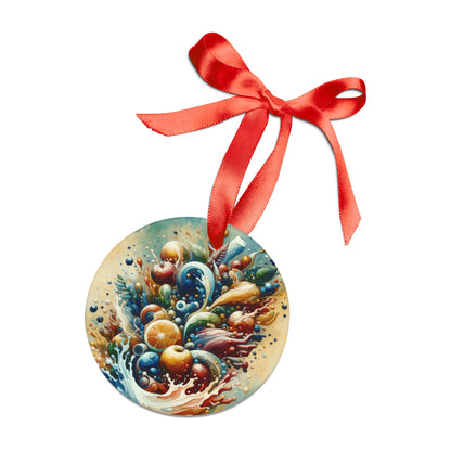 Nourishing Tachism Symphony Acrylic Ornament with Ribbon - ATUH.ART