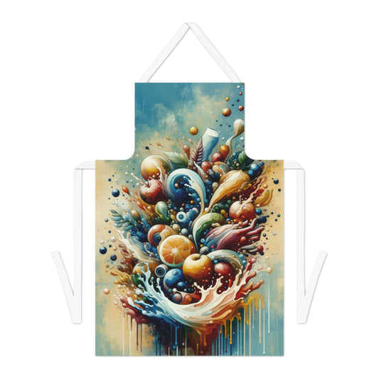 Nourishing Tachism Symphony Adult Apron (AOP) - ATUH.ART