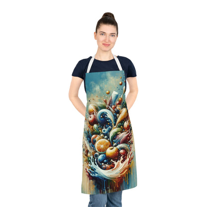 Nourishing Tachism Symphony Adult Apron (AOP) - ATUH.ART