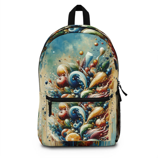 Nourishing Tachism Symphony Backpack - ATUH.ART