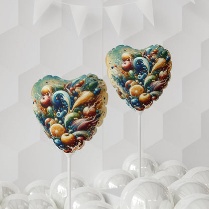 Nourishing Tachism Symphony Balloon (Round and Heart-shaped), 11" - ATUH.ART