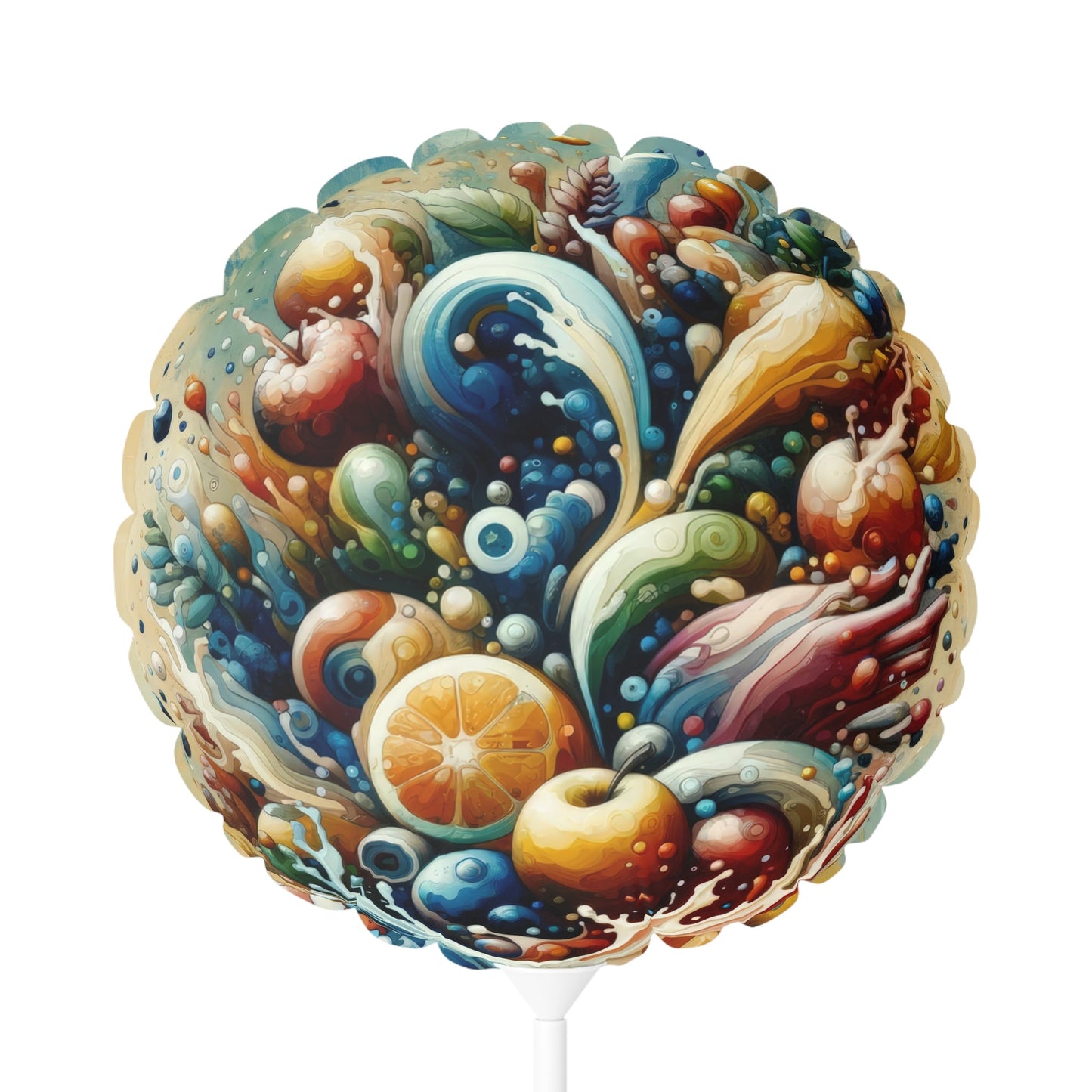 Nourishing Tachism Symphony Balloon (Round and Heart-shaped), 11" - ATUH.ART