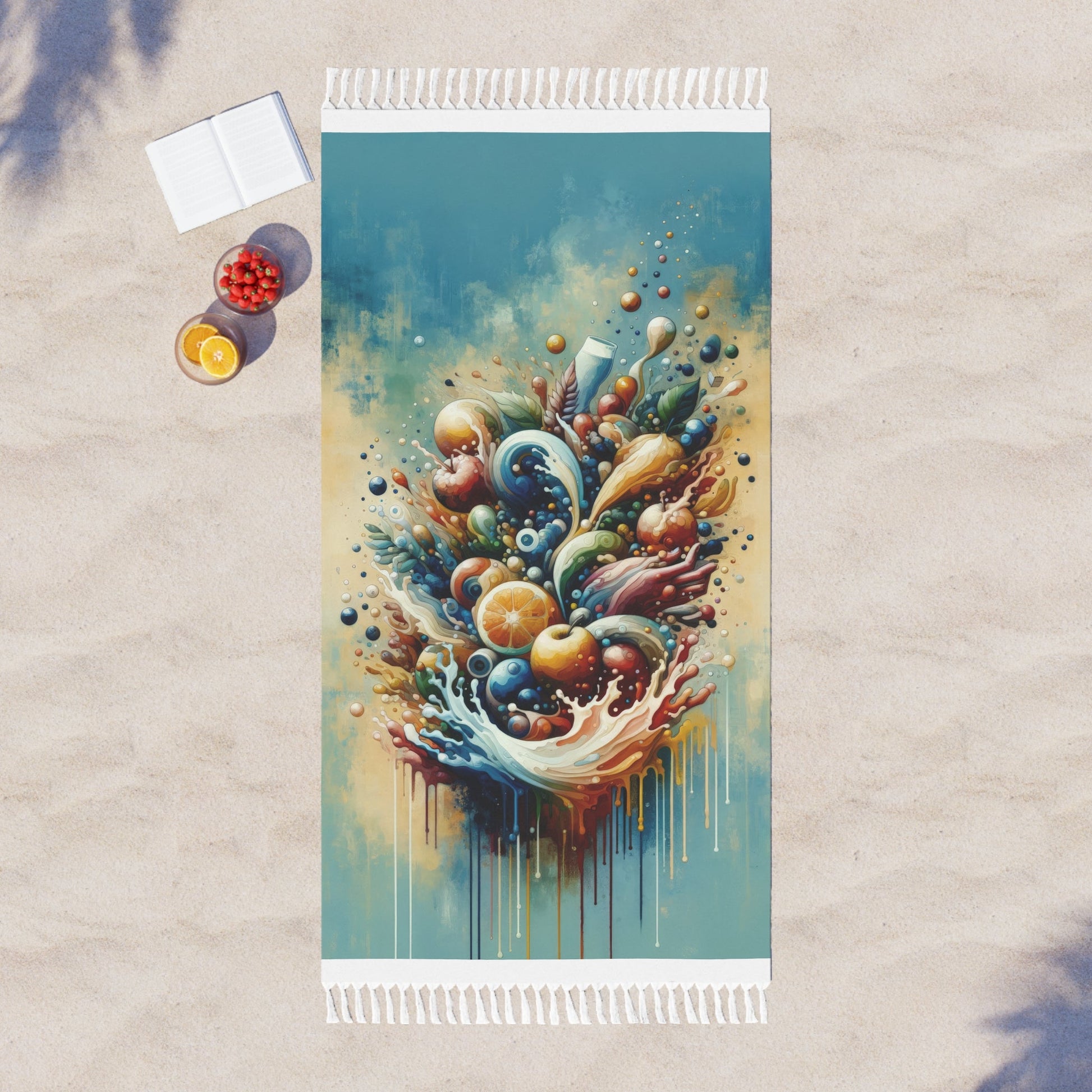 Nourishing Tachism Symphony Boho Beach Cloth - ATUH.ART