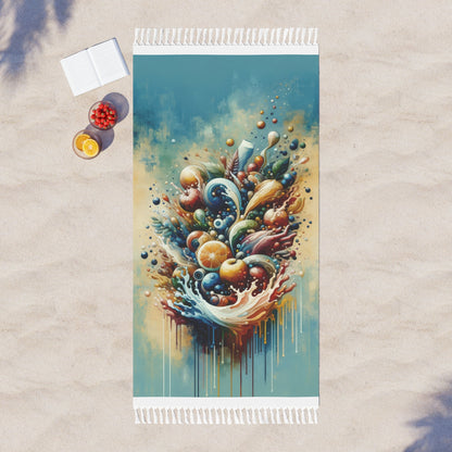 Nourishing Tachism Symphony Boho Beach Cloth - ATUH.ART