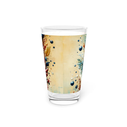 Nourishing Tachism Symphony Pint Glass, 16oz - ATUH.ART