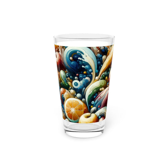 Nourishing Tachism Symphony Pint Glass, 16oz - ATUH.ART