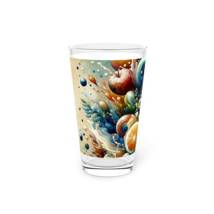 Nourishing Tachism Symphony Pint Glass, 16oz - ATUH.ART