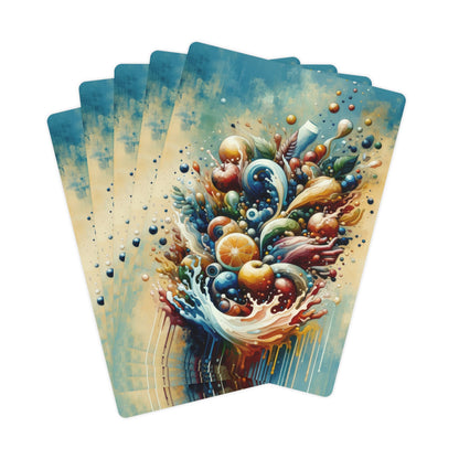Nourishing Tachism Symphony Poker Cards - ATUH.ART