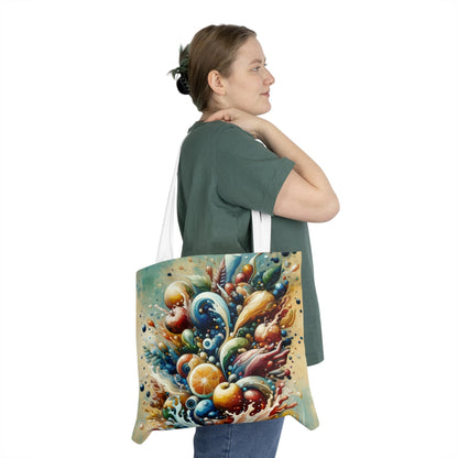 Nourishing Tachism Symphony Shoulder Tote Bag (AOP) - ATUH.ART