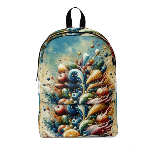 Nourishing Tachism Symphony Unisex Classic Backpack - ATUH.ART
