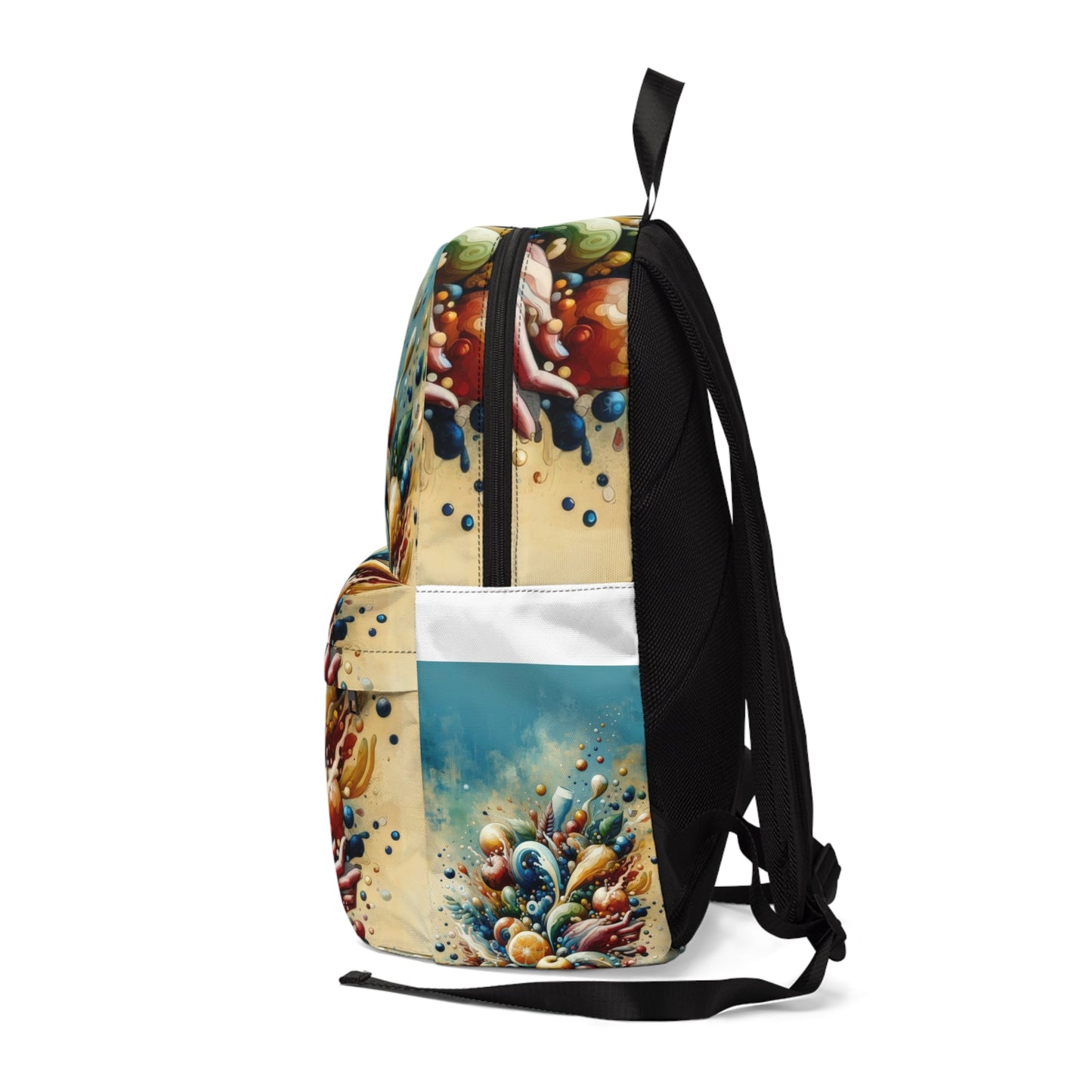 Nourishing Tachism Symphony Unisex Classic Backpack - ATUH.ART