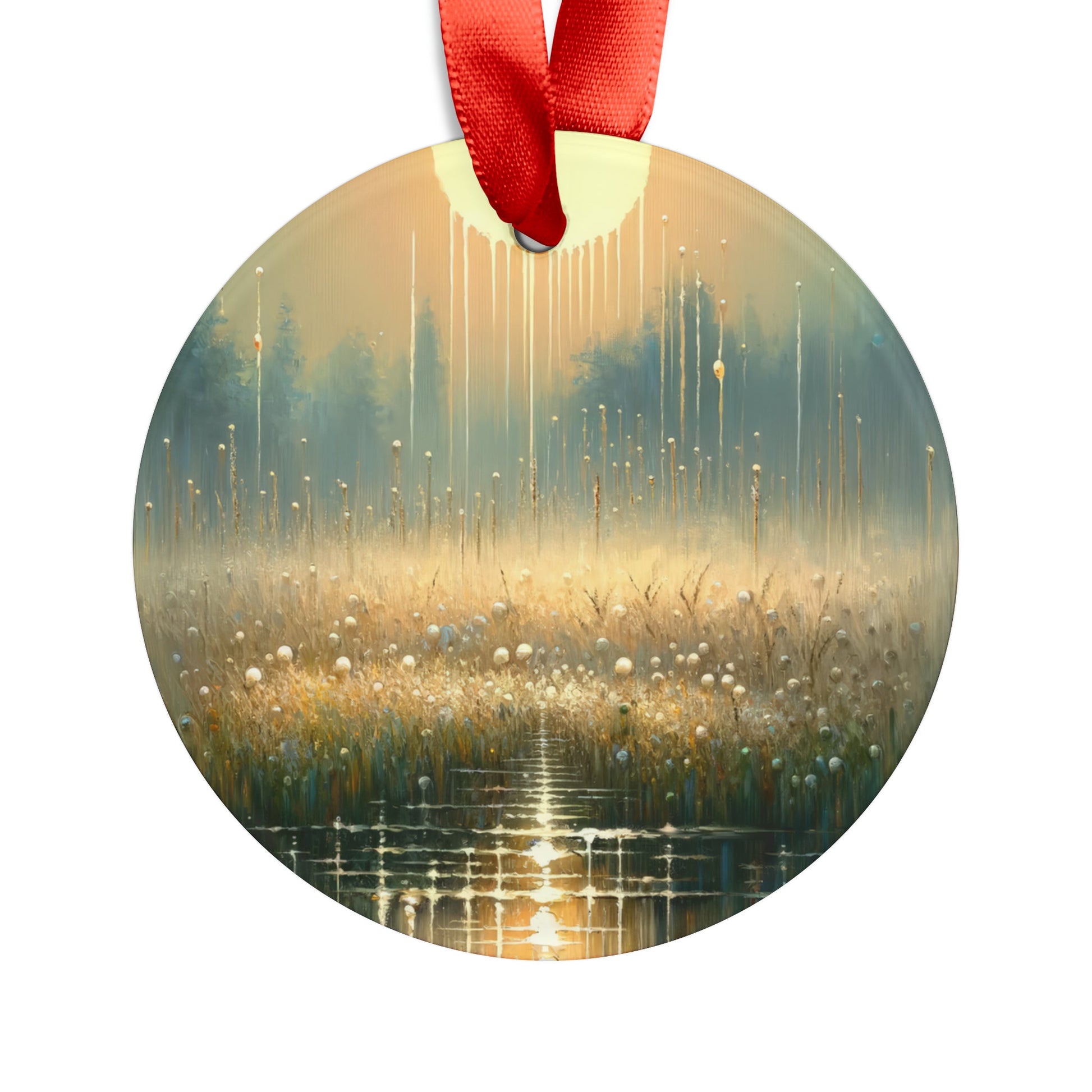 Observant Delicacy Heart Acrylic Ornament with Ribbon - ATUH.ART