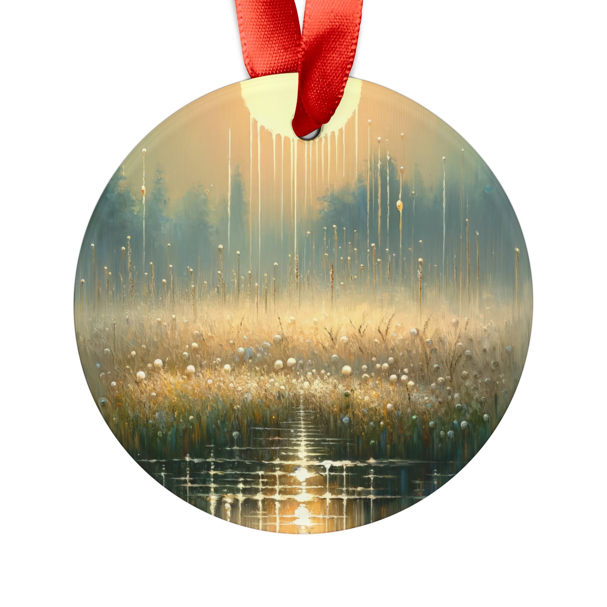 Observant Delicacy Heart Acrylic Ornament with Ribbon - ATUH.ART