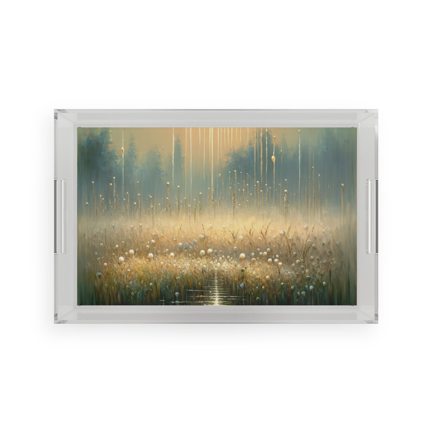 Observant Delicacy Heart Acrylic Serving Tray - ATUH.ART