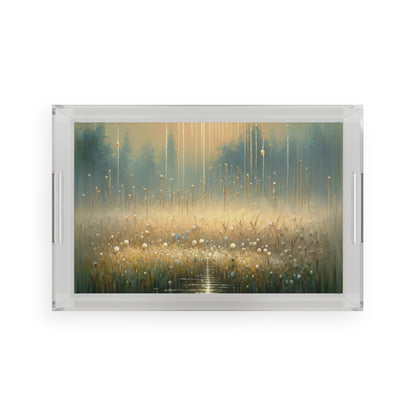 Observant Delicacy Heart Acrylic Serving Tray - ATUH.ART