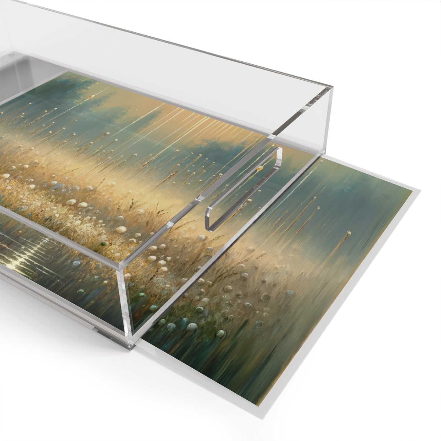 Observant Delicacy Heart Acrylic Serving Tray - ATUH.ART