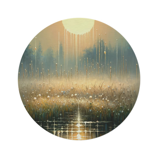 Observant Delicacy Heart Round Rug - ATUH.ART