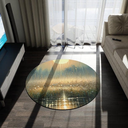 Observant Delicacy Heart Round Rug - ATUH.ART