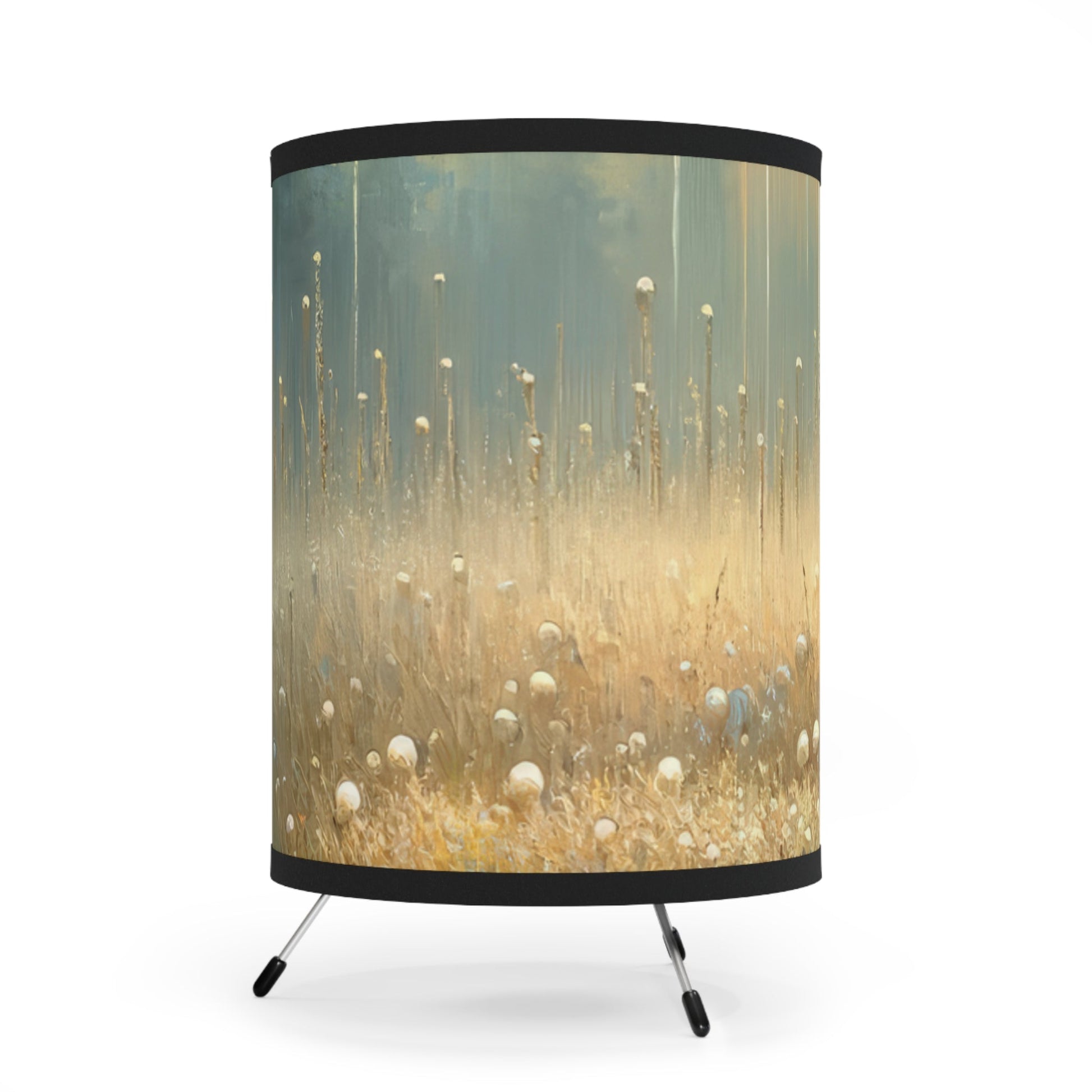 Observant Delicacy Heart Tripod Lamp with High-Res Printed Shade, US\CA plug - ATUH.ART