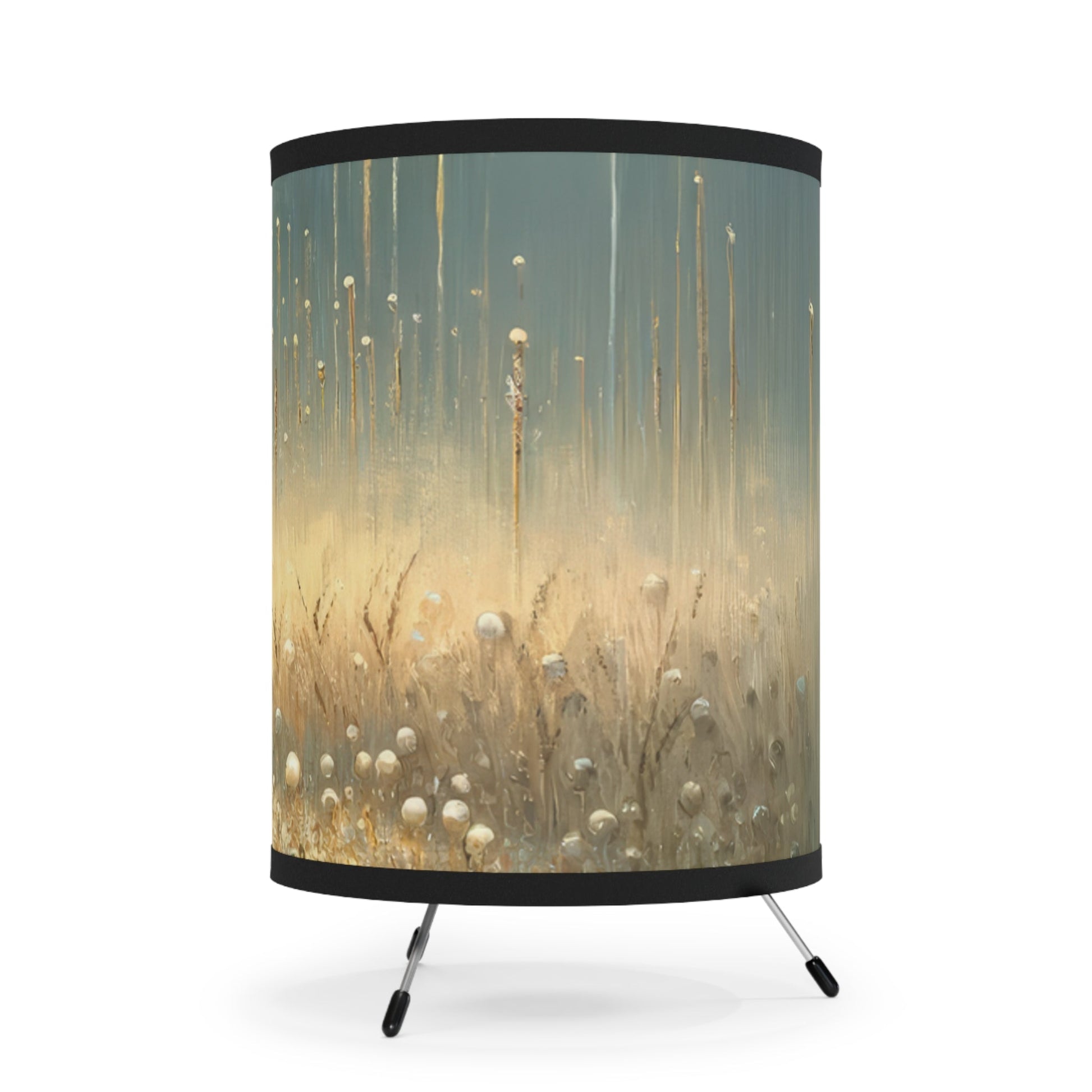 Observant Delicacy Heart Tripod Lamp with High-Res Printed Shade, US\CA plug - ATUH.ART
