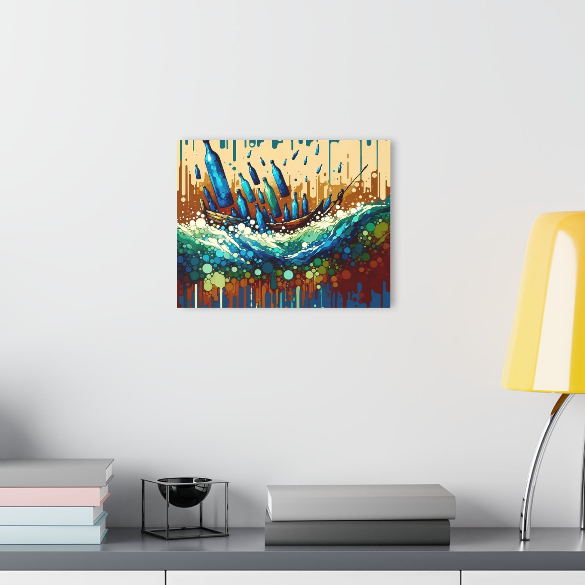 Oceanic Bottle Rescue Acrylic Prints (French Cleat Hanging) - ATUH.ART