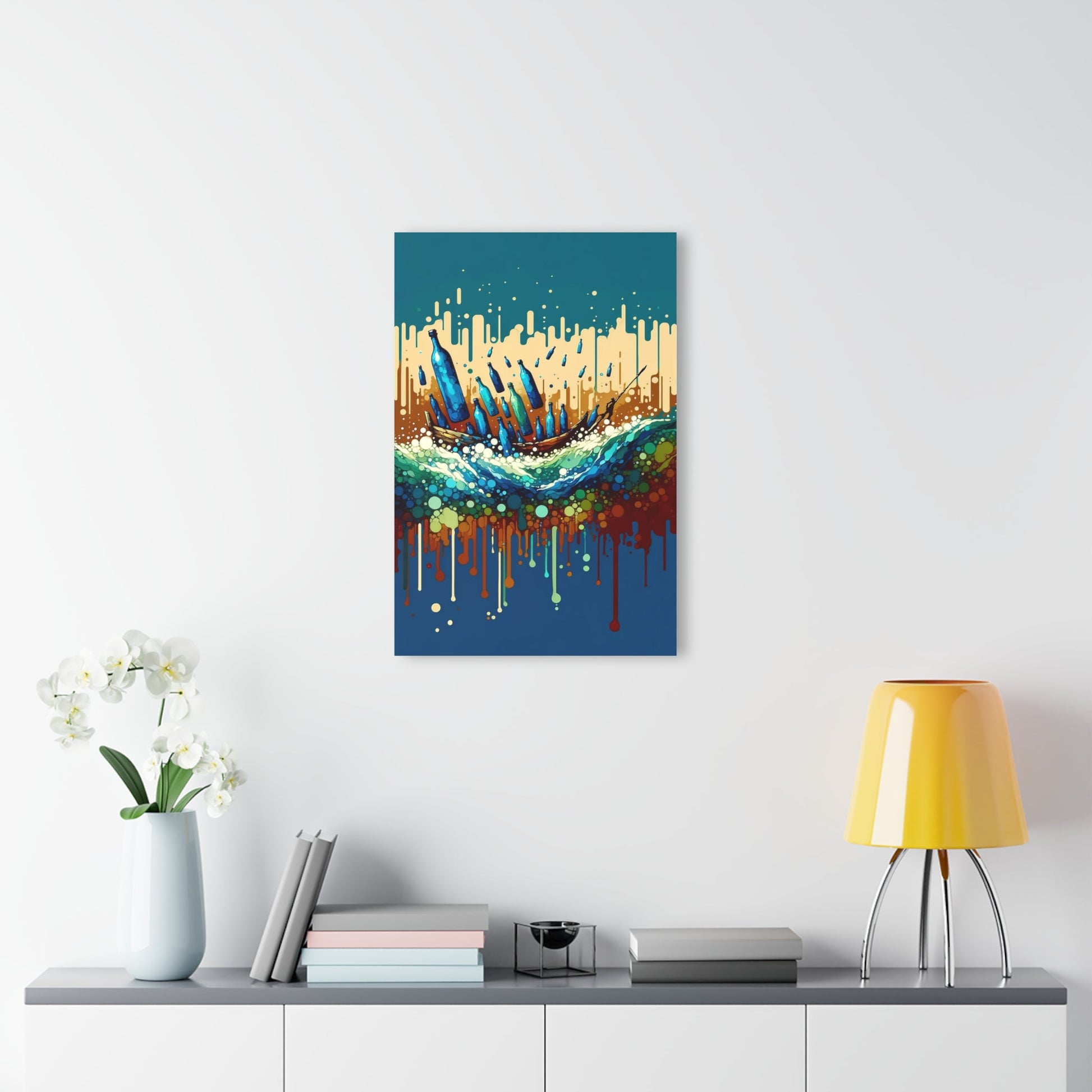 Oceanic Bottle Rescue Acrylic Prints (French Cleat Hanging) - ATUH.ART